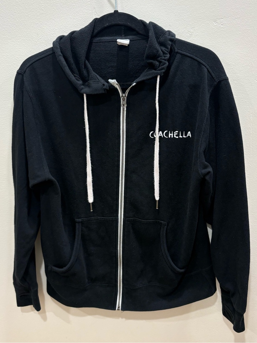 Coachella 2019 Black Full Zip Hoodie Festival Lineup Graphic Size Small